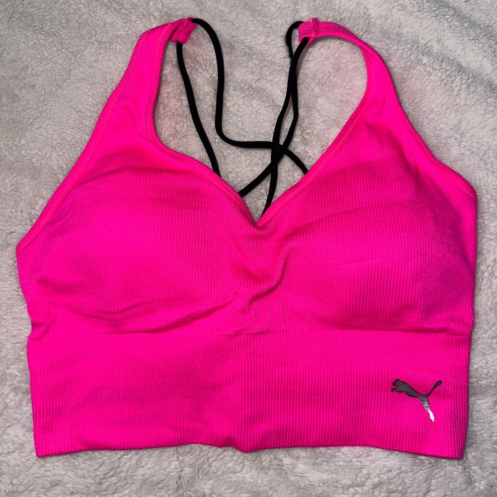 PUMA Hot Pink Sports Bra size Medium